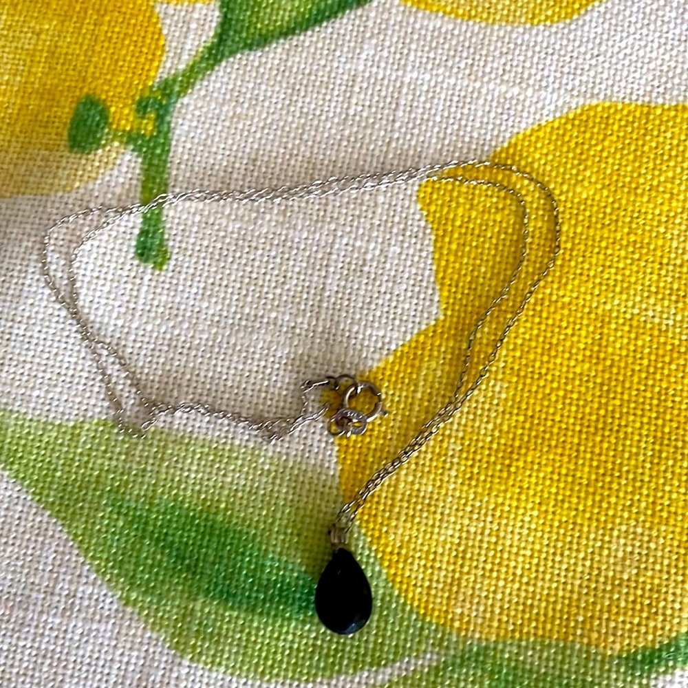 Sterling Silver and Onyx necklace